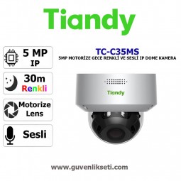 Tiandy TC-C35MS 5mp Sesli Starlight Motorize ip Dome Kamera